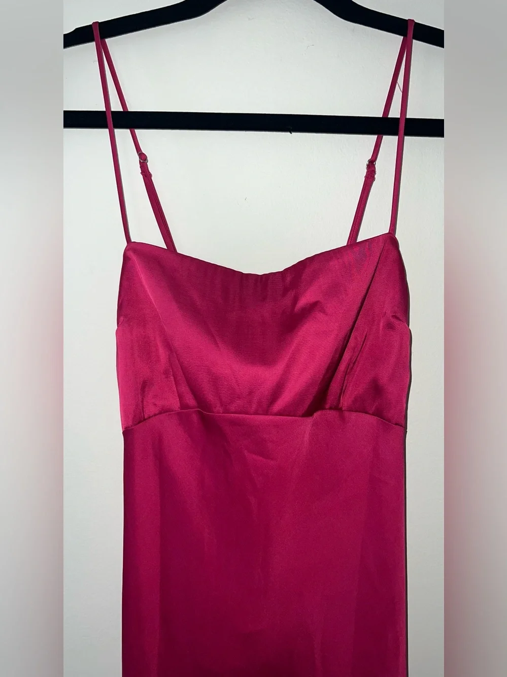 Abercrombie & Fitch Hot Pink Dress - Magenta Maxi Slip Dress Sleek